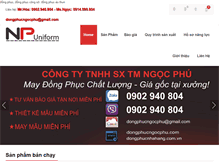Tablet Screenshot of dongphucngocphu.com